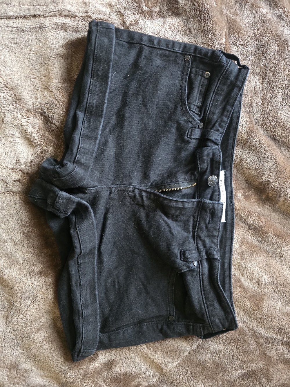 Celebrity Pink Black Denim Shorts – Size M